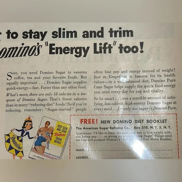 Domino’s Sugar Vintage Ad- from Life Magazine- August 8, 1955. 14” by 11” - Picture 4 of 5